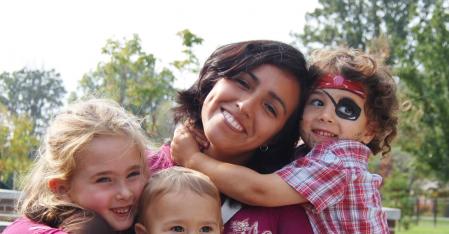 Au pair with children