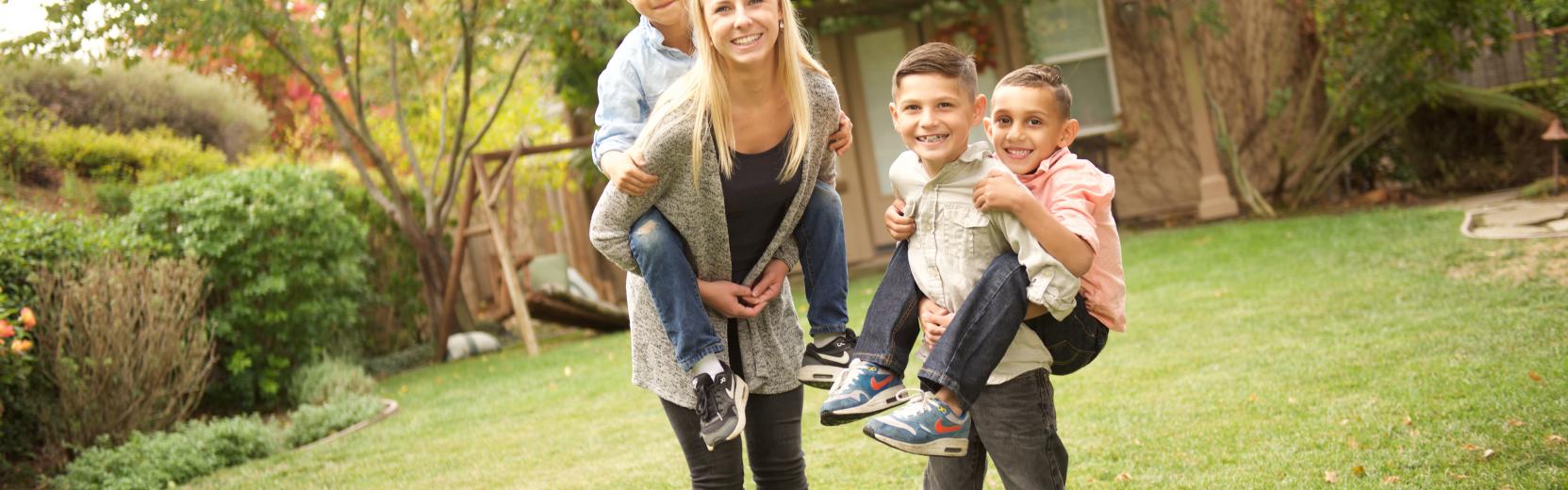 Au pair with three children