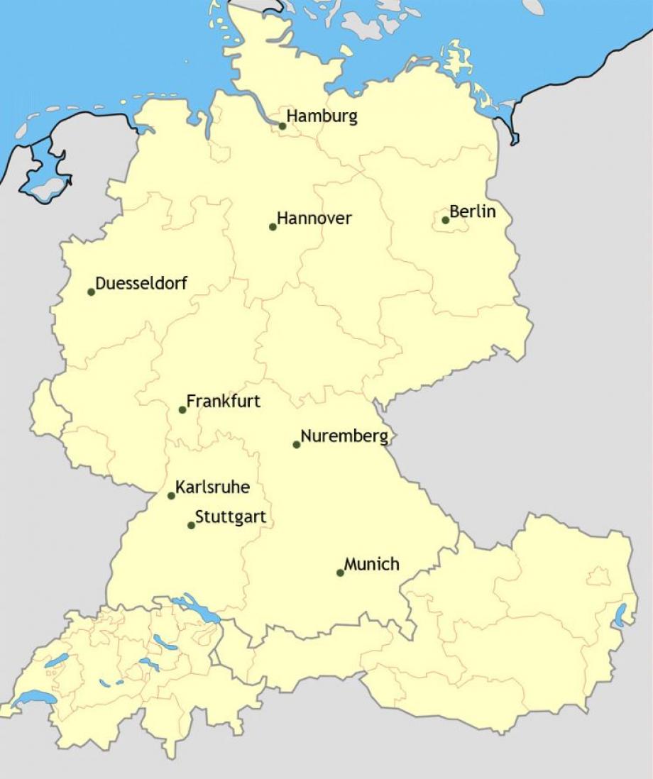 au pair germany placement map